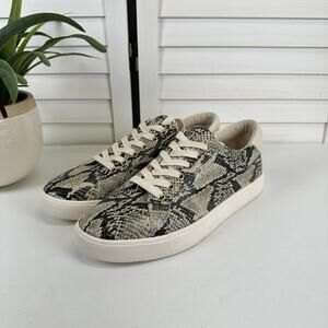 NWOB Sam Edelman Ethyl Sneakers Snake‎ Print Lace Up Shoes Womens Size 10 M